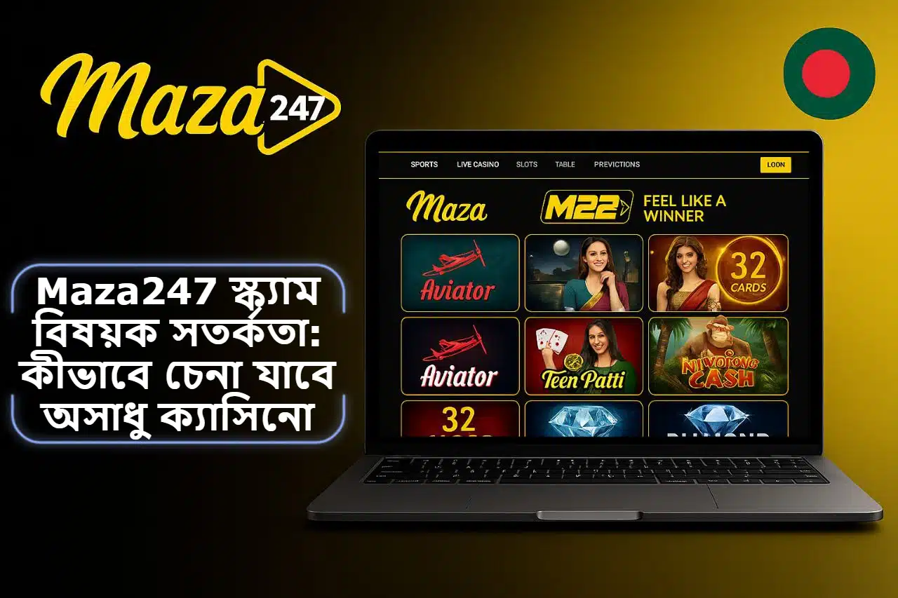 2025 Maza247 স্ক্যাম বিষয়ক সতর্কতা: কীভাবে চেনা যাবে অসাধু ক্যাসিনো প্ল্যাটফর্ম ?
